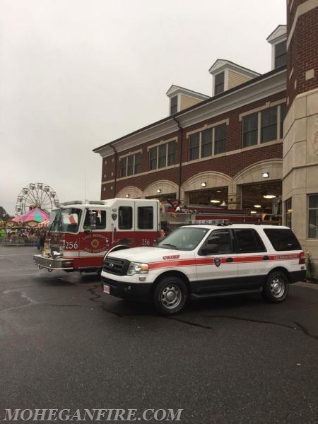 Car 2263 and Engine 256 Covering Mahopac FD During their Annual Carnival